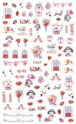Наклейки для ногтей F631 Time to be Loved