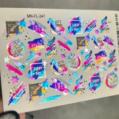 Milliart Nails Слайдер-дизайн фольгированный MN-FL-347