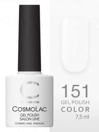 CosmoLac Гель-лак COLOR 151 Белый ангел 7,5 мл