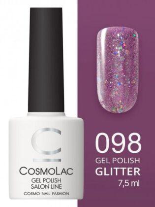 CosmoLac Гель-лак GLITTER 98 Роскошная Москва 7,5 мл