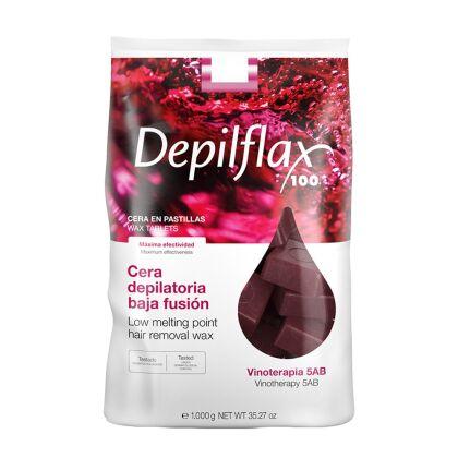 Depilflax Воск горячий в брикетах Вино 1 кг