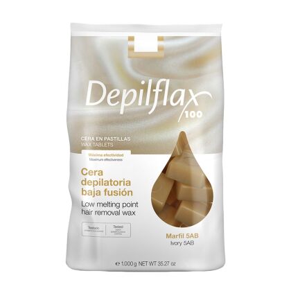 Depilflax Воск горячий в брикетах Слоновая кость 1 кг