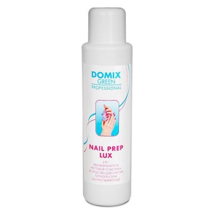 Domix Средство для обезжиривания и снятия липкого слоя Nail Prep Lux 2в1 500 мл