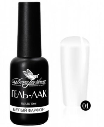 Dona Jerdona Гель-лак 01 Белый фарфор 10 мл