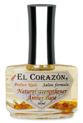 El Corazon База выравнивающая с янтарной кислотой Perfect Nails №436 Natural strengthener Amber Base 16 мл