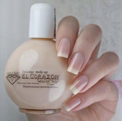El Corazon База укрепляющая под лак с натуральным индийским шеллаком Perfect Nails №438 Strengthener with natural shellac 75 мл