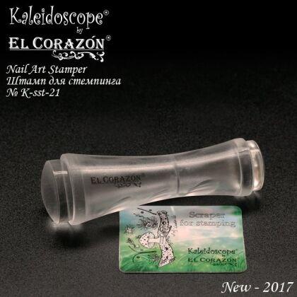 EL Corazon Штамп двухсторонний фигурный и скрапер №ksst-21