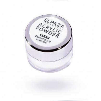 Elpaza Акриловая пудра для ногтей прозрачная (clear) 15 г