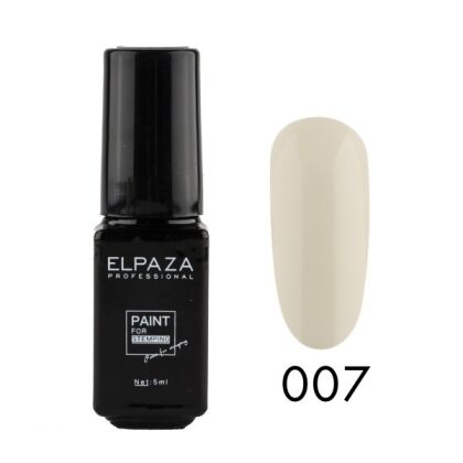 Elpaza Краска для стемпинга №007 белая 5 мл