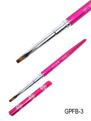 Gellaktik Кисть для геля PINK №3 плоская