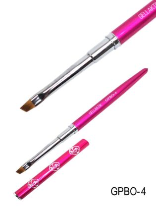 Gellaktik Кисть для геля PINK №4 скошенная