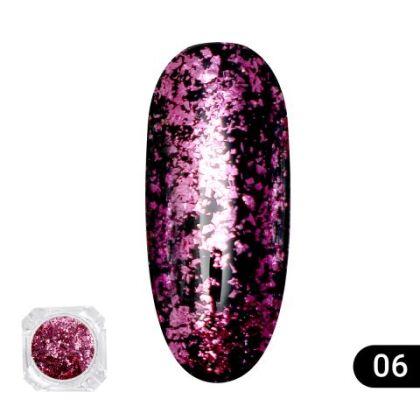 Global Fashion Втирка для ногтей Color Foil 06