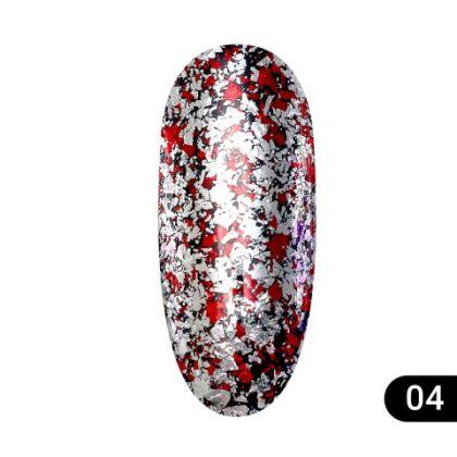 Global Fashion Втирка для ногтей Diamond Foil 04