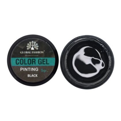 Global Fashion Гель-краска Color gel 5 гр черный