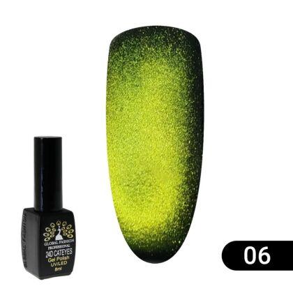 Global Fashion Гель-лак 24D 2020 Cat eyes кошачий глаз №06 8 мл