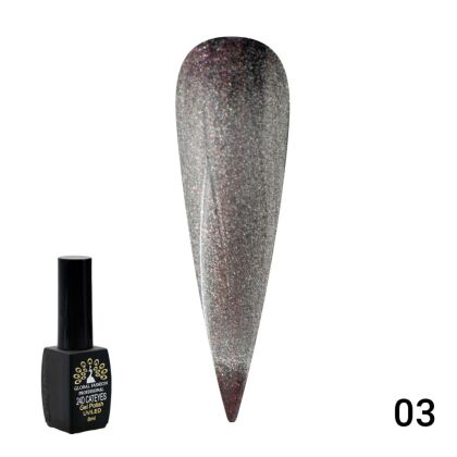 Global Fashion Гель-лак 24D Wild Cat eyes кошачий глаз №03 8 мл