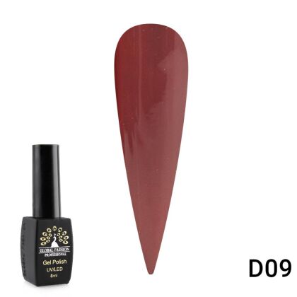 Global Fashion Гель-лак Black Elite №D09 8 мл