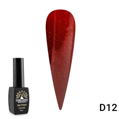 Global Fashion Гель-лак Black Elite №D12 8 мл