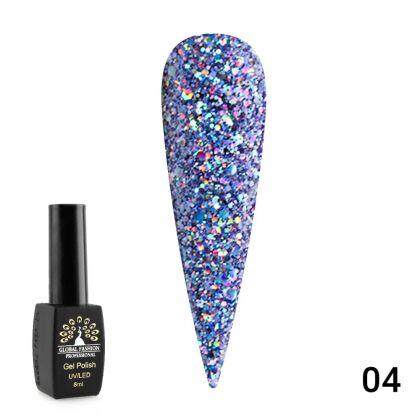 Global Fashion Гель-лак Diamond Ball №04 8 мл