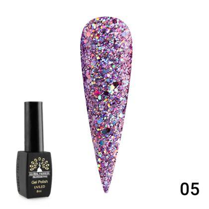 Global Fashion Гель-лак Diamond Ball №05 8 мл