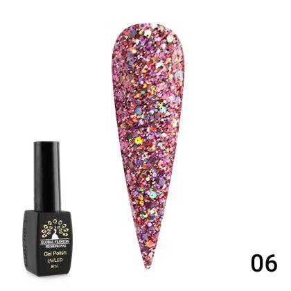 Global Fashion Гель-лак Diamond Ball №06 8 мл
