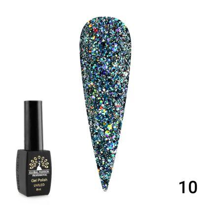 Global Fashion Гель-лак Diamond Ball №10 8 мл