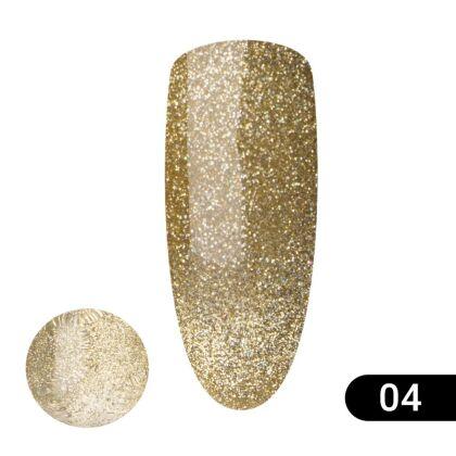 Global Fashion Гель-лак Disco Cateyes светоотражающий №004 8 мл