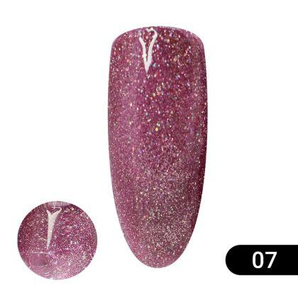 Global Fashion Гель-лак Disco Cateyes светоотражающий №007 8 мл