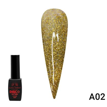 Global Fashion Гель-лак Disco светоотражающий №A02 8 мл