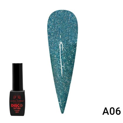 Global Fashion Гель-лак Disco светоотражающий №A06 8 мл