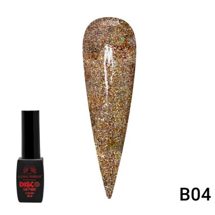 Global Fashion Гель-лак Disco светоотражающий №B04 8 мл