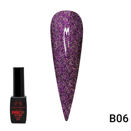 Global Fashion Гель-лак Disco светоотражающий №B06 8 мл