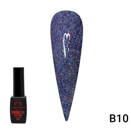 Global Fashion Гель-лак Disco светоотражающий №B10 8 мл