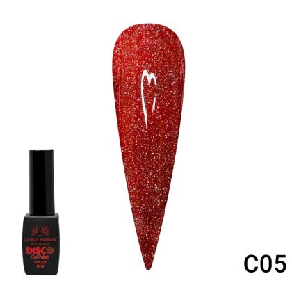 Global Fashion Гель-лак Disco светоотражающий №C05 8 мл