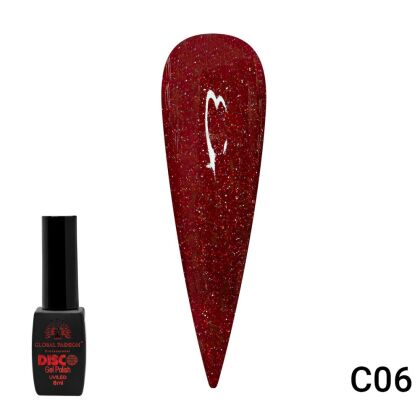 Global Fashion Гель-лак Disco светоотражающий №C06 8 мл
