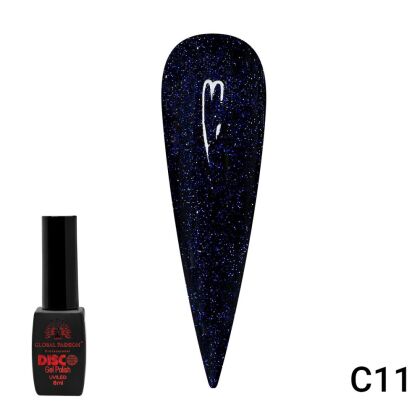 Global Fashion Гель-лак Disco светоотражающий №C11 8 мл