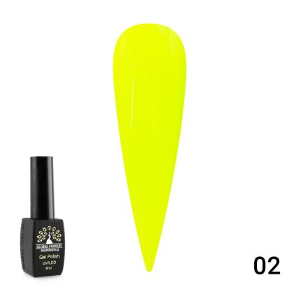 Global Fashion Гель-лак Luminous светящийся в темноте №02 8 мл