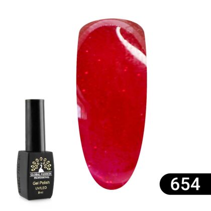 Global Fashion Гель-лак Sexy Red №654 8 мл
