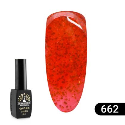 Global Fashion Гель-лак Sexy Red №662 8 мл