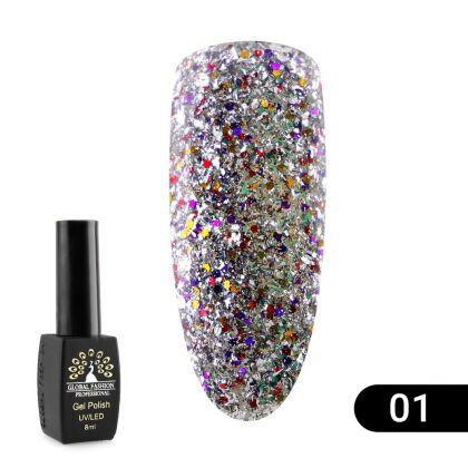 Global Fashion Гель-лак Shiny №01 8 мл