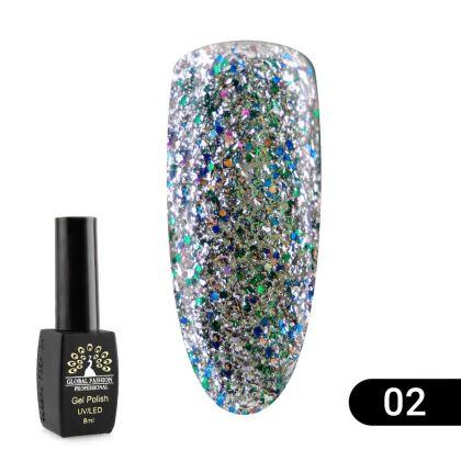 Global Fashion Гель-лак Shiny №02 8 мл
