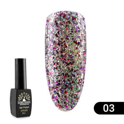 Global Fashion Гель-лак Shiny №03 8 мл