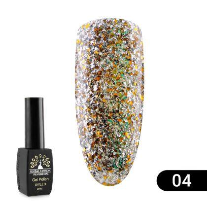 Global Fashion Гель-лак Shiny №04 8 мл