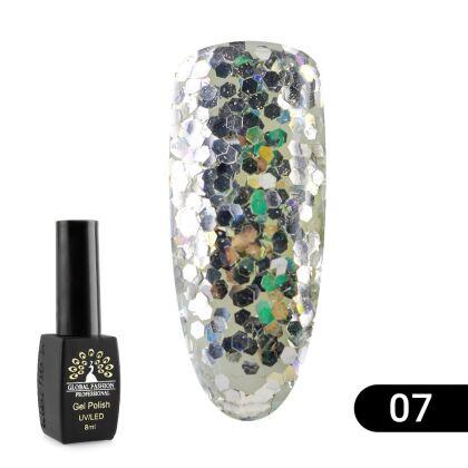 Global Fashion Гель-лак Shiny №07 8 мл