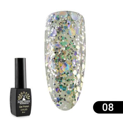 Global Fashion Гель-лак Shiny №08 8 мл