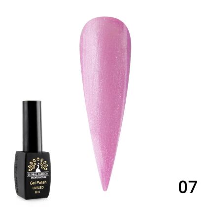 Global Fashion Гель-лак Summer Light с шиммером №07 8 мл