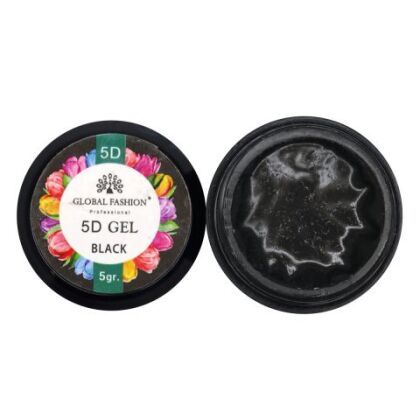 Global Fashion Гель-пластилин 5D GEL 5 гр black