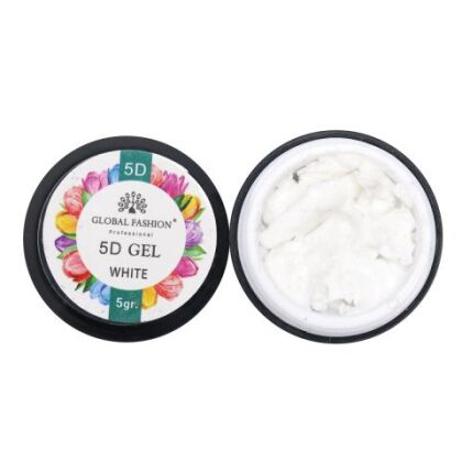 Global Fashion Гель-пластилин 5D GEL 5 гр white
