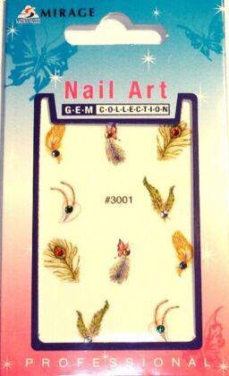 Mirage 3D Наклейки Gem Collection 3001 перышки