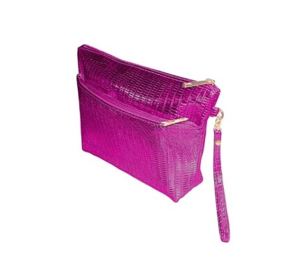Mirage Косметичка Металлик A208-PINK с карманом на молнии